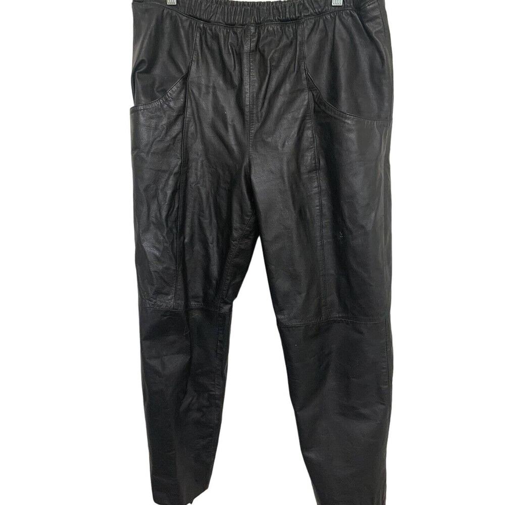 Leather Moto Pants Georgee Sport By Sally B M Womens Motorcyle Biker Goth Grunge
